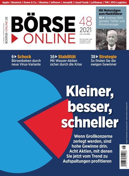 BOrse Online – 02 Dezember 2021 Cover