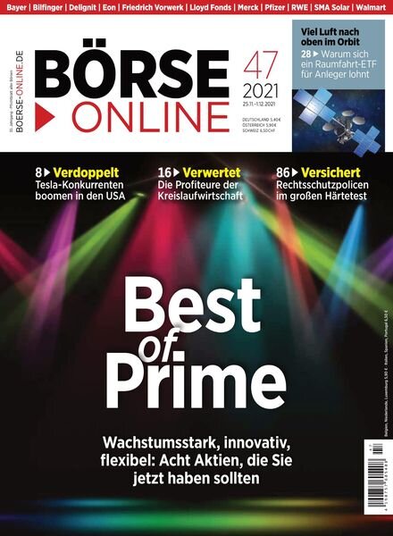 BOrse Online – 25 November 2021 Cover