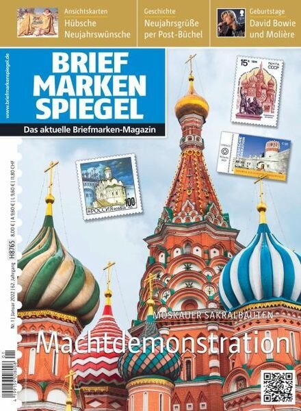 Briefmarken Spiegel – Januar 2022 Cover