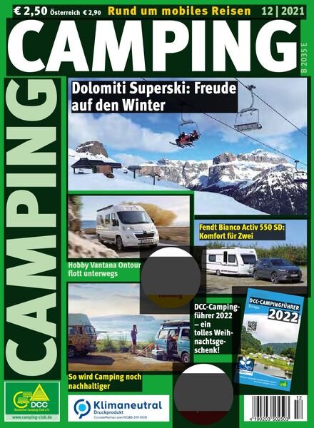 Camping Germany – Dezember 2021 Cover