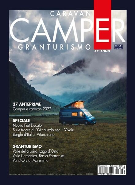 Caravan e Camper Granturismo – Settembre 2021 Cover