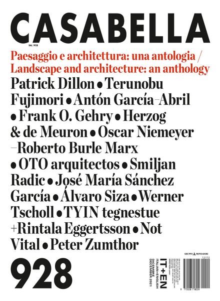 Casabella – Dicembre 2021 Cover