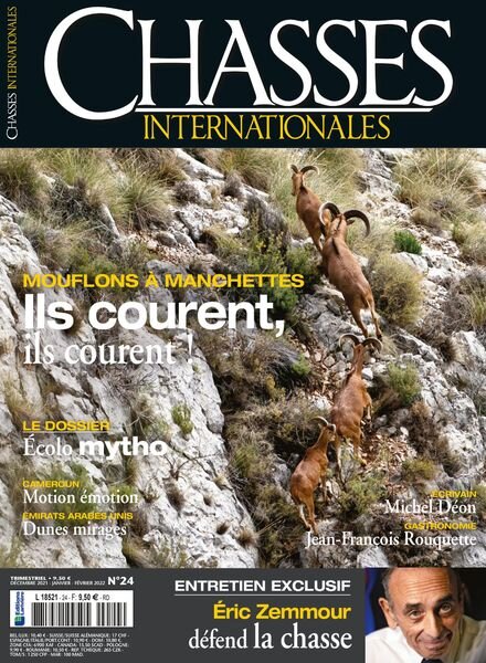 Chasses Internationales – Decembre 2021 – Fevrier 2022 Cover