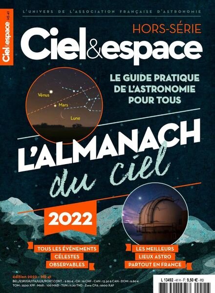 Ciel & Espace – Hors-Serie N 41 – Almanach 2022 Cover