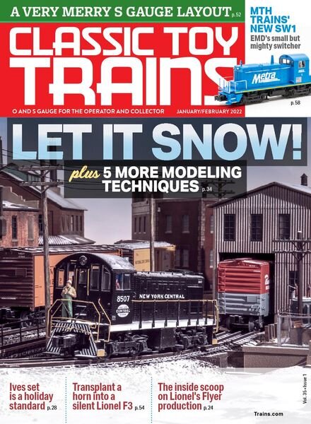 Classic Toy Trains – January-February 2022 Cover