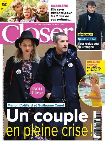 Closer France – 03 decembre 2021 Cover