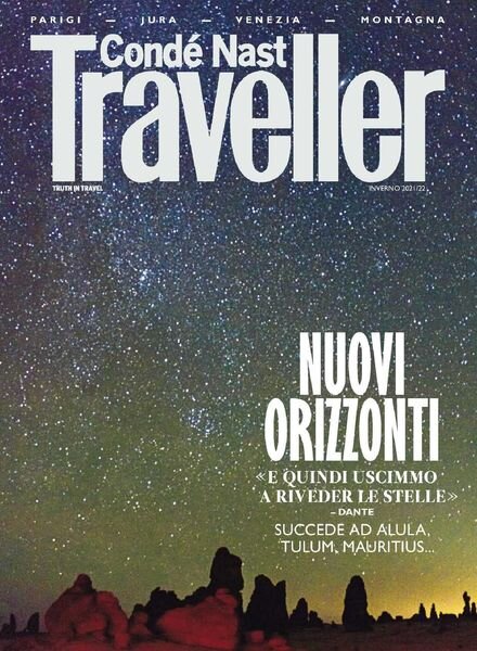 Conde Nast Traveller Italia – dicembre 2021 Cover