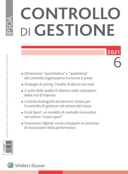 Controllo di gestione – Dicembre 2021 Cover