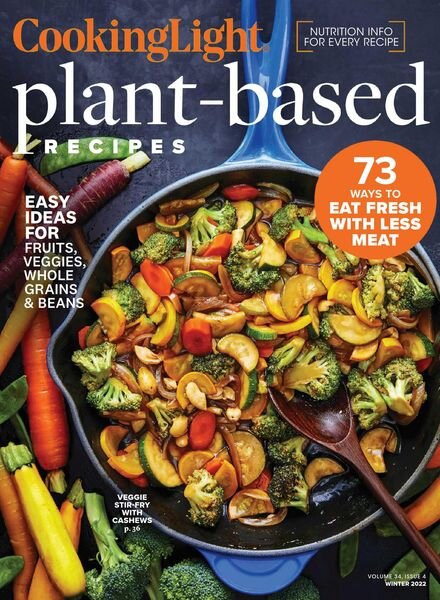Cooking Light Plant-Based Recipes – November 2021 Cover