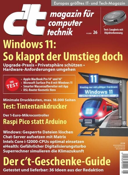c’t magazin – 04 Dezember 2021 Cover