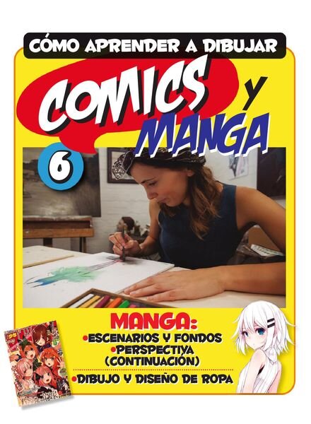 Curso como aprender a dibujar comics y manga – agosto 2021 Cover