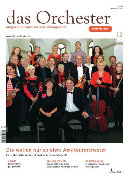 Das Orchester – Dezember 2020 Cover