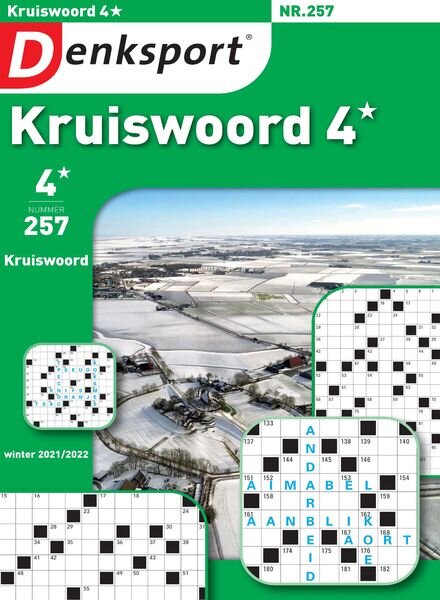 Denksport Kruiswoord 4 – december 2021 Cover