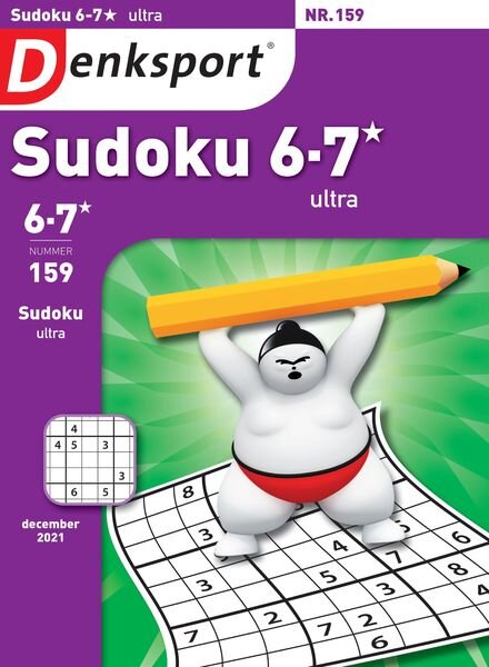 Denksport Sudoku 6-7 ultra – 02 december 2021 Cover