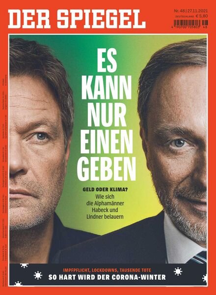 DER SPIEGEL – 27 November 2021 Cover