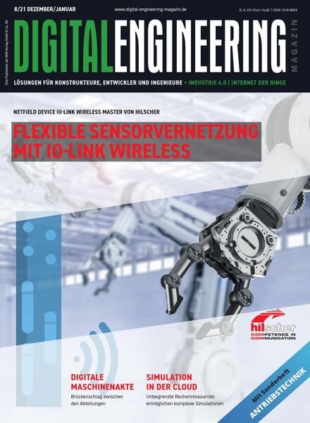 Digital Engineering Germany – Dezember 2021 – Januar 2022 Cover