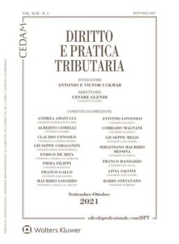 Diritto e Pratica Tributaria – Settembre-Ottobre 2021