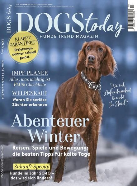 Dogs Today Germany – Januar 2022 Cover