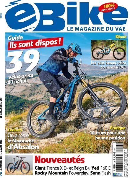 E Bike – Decembre 2021 – Janvier 2022 Cover