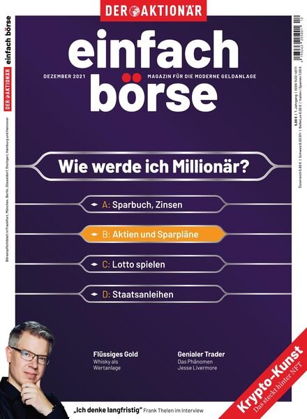 einfach bOrse – Dezember 2021 Cover