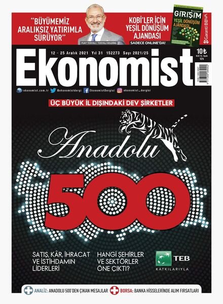 Ekonomist – 11 Aralik 2021 Cover