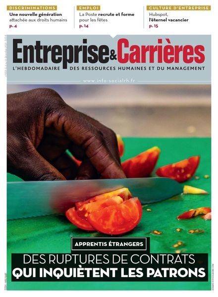 Entreprise & Carrieres – 06 decembre 2021 Cover