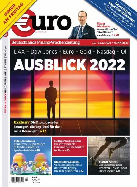 Euro am Sonntag – 10 Dezember 2021 Cover