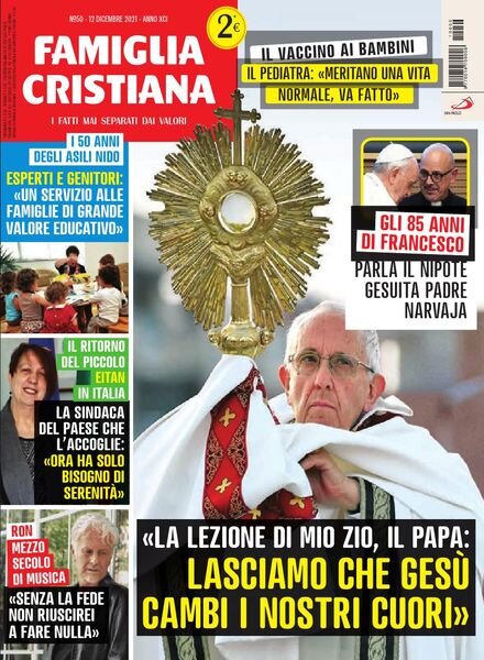 Famiglia Cristiana – 12 Dicembre 2021 Cover