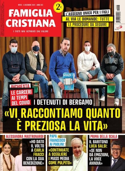 Famiglia Cristiana – 5 Dicembre 2021 Cover