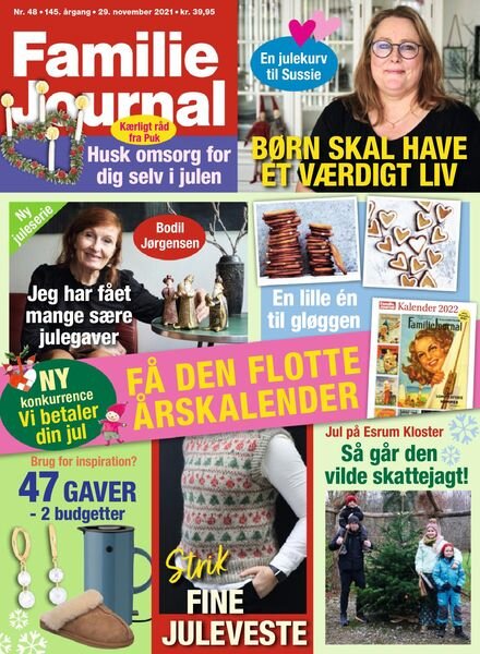 Familie Journal – 29 november 2021 Cover