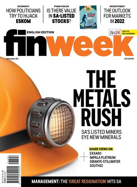 Finweek English Edition – November 26, 2021 Cover