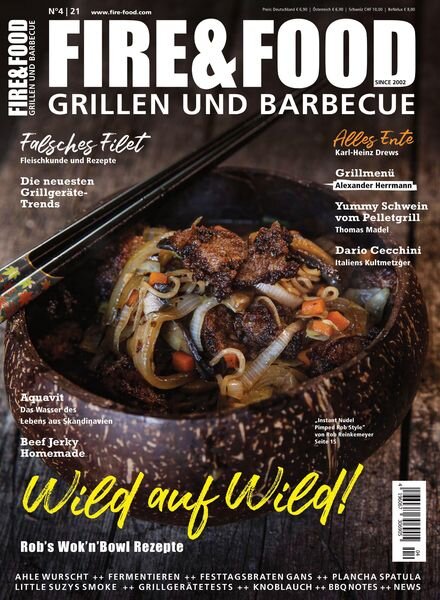 Fire & Food Grillen und Barbecuen – November 2021 Cover