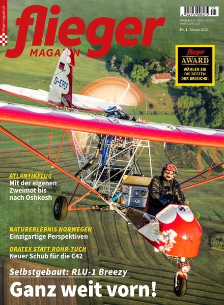 Fliegermagazin – Januar 2022 Cover