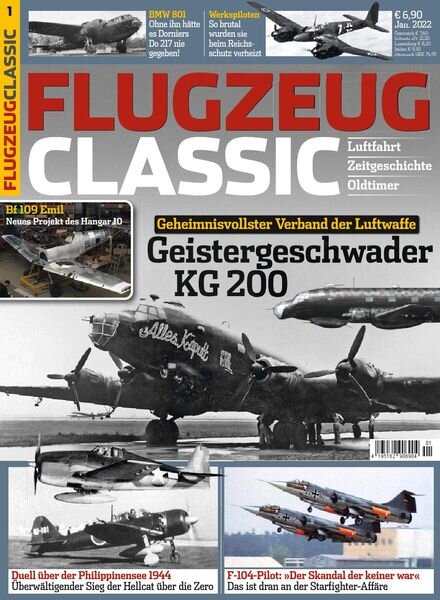 Flugzeug Classic – Januar 2022 Cover