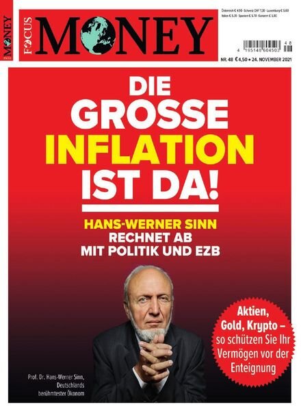 FOCUS-MONEY – 24 November 2021 Cover