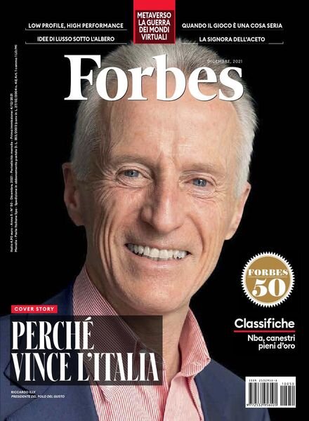 Forbes Italia – Dicembre 2021 Cover