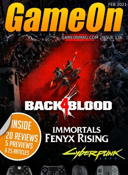 GameOn – Issue 136 – February 2021 Cover