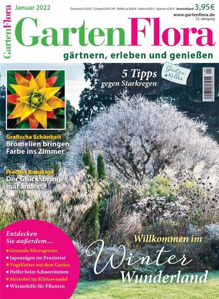 GartenFlora – Januar 2022 Cover
