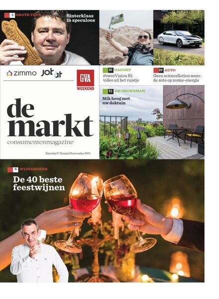 Gazet van Antwerpen De Markt – 27 november 2021 Cover