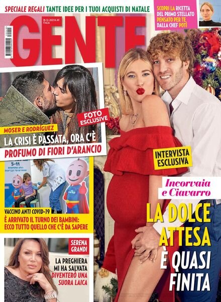 Gente Italia – 18 dicembre 2021 Cover