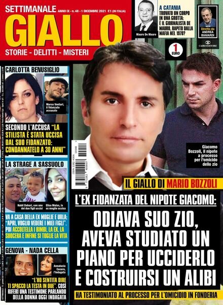 Giallo – 1 Dicembre 2021 Cover
