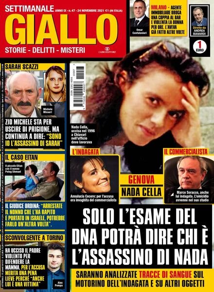 Giallo – 24 Novembre 2021 Cover