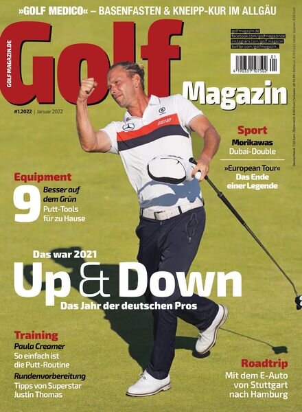 Golf Magazin – Januar 2022 Cover