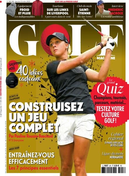 Golf Magazine France – Janvier-Fevrier 2022 Cover