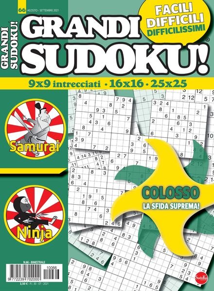 Grandi Sudoku – agosto 2021 Cover