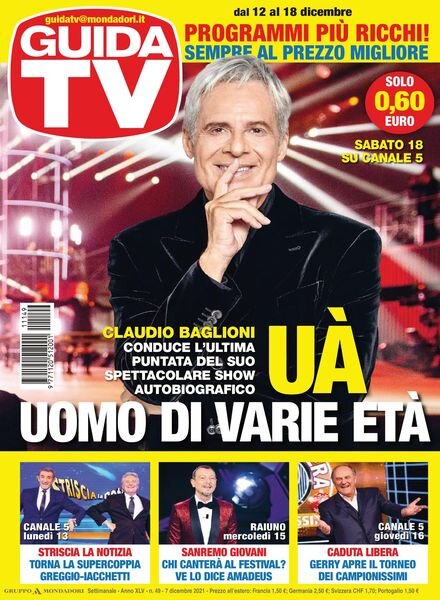 GuidaTV – 07 dicembre 2021 Cover