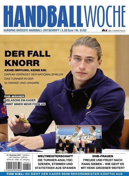 Handballwoche – 21 Dezember 2021 Cover