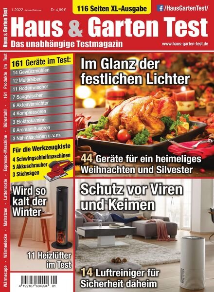 HAUS & GARTEN TEST – Dezember 2021 Cover