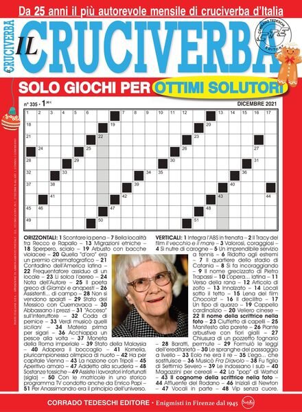 Il Cruciverba – dicembre 2021 Cover