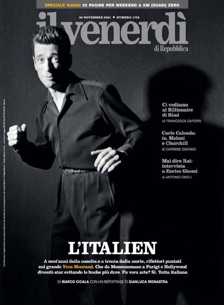 Il Venerdi di Repubblica – 26 Novembre 2021 Cover